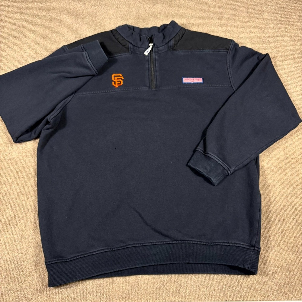 San Francisco Giants Sweatshirt Mens XL Navy Vineyard Vines MLB Baseball Sports